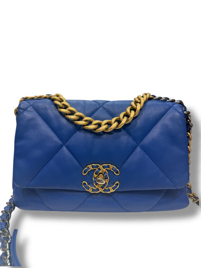 - Sac 19 small bleu électrique