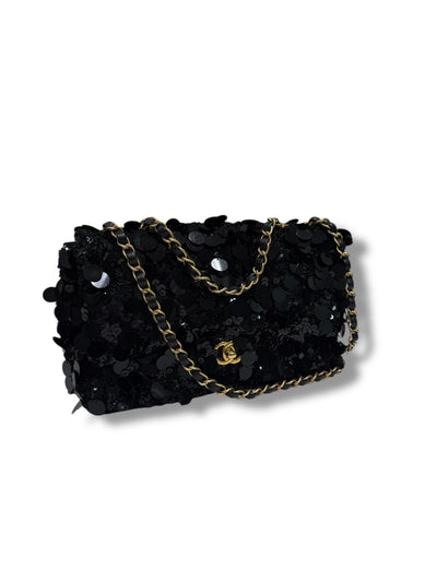 - Sac Classique Timeless 25 Sequins noirs