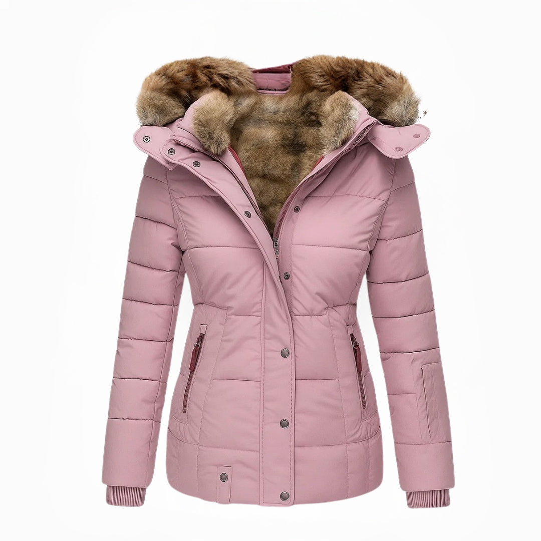 Olivia ™ | Manteau d'hiver chaud doublé de fourrure