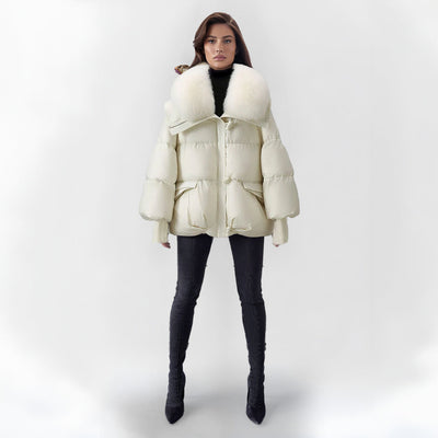 Aurélie™ | Manteau d’Hiver Luxe avec Col Chaud