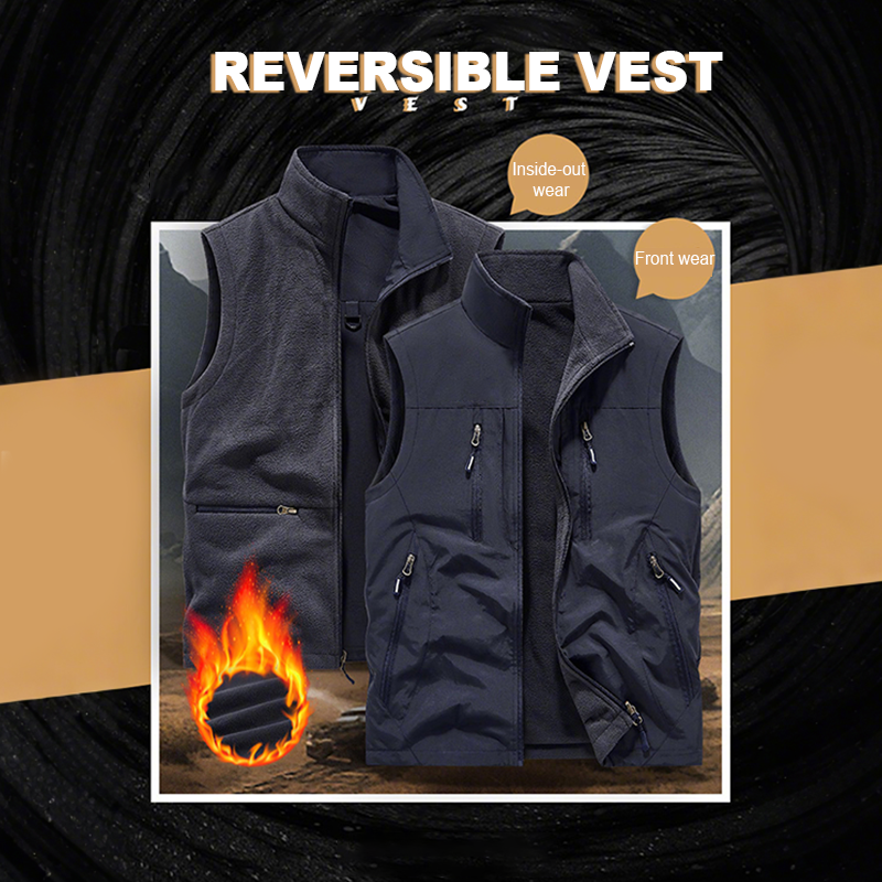 🧥 60% OFF MAINTENANT ! 👕 Veste Sans Manches Oversize pour Homme - Design Urbain avec Poches Multiples et Tissu Respirant 🏙️✨