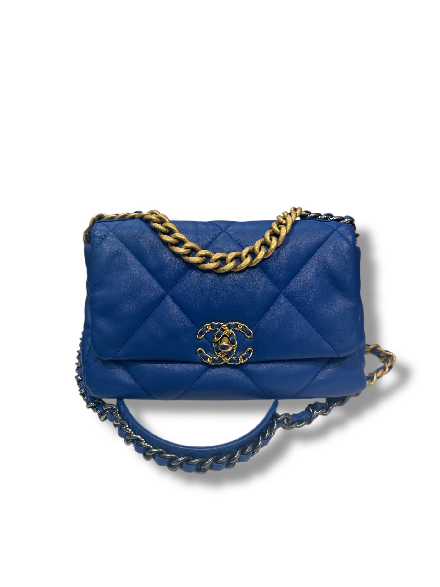 - Sac 19 small bleu électrique