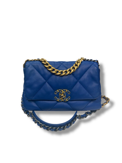 - Sac 19 small bleu électrique