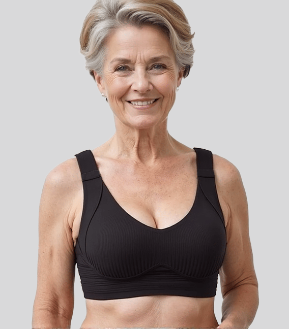 🎁Achetez 1 et obtenez 3 paquets💕Soutien-gorge push-up côtelé pour femmes, réglable et sans fil