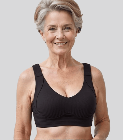 🎁Achetez 1 et obtenez 3 paquets💕Soutien-gorge push-up côtelé pour femmes, réglable et sans fil