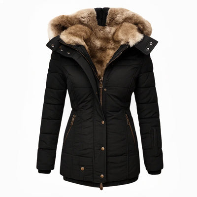 Olivia ™ | Manteau d'hiver chaud doublé de fourrure