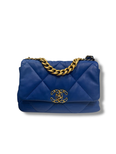 - Sac 19 small bleu électrique