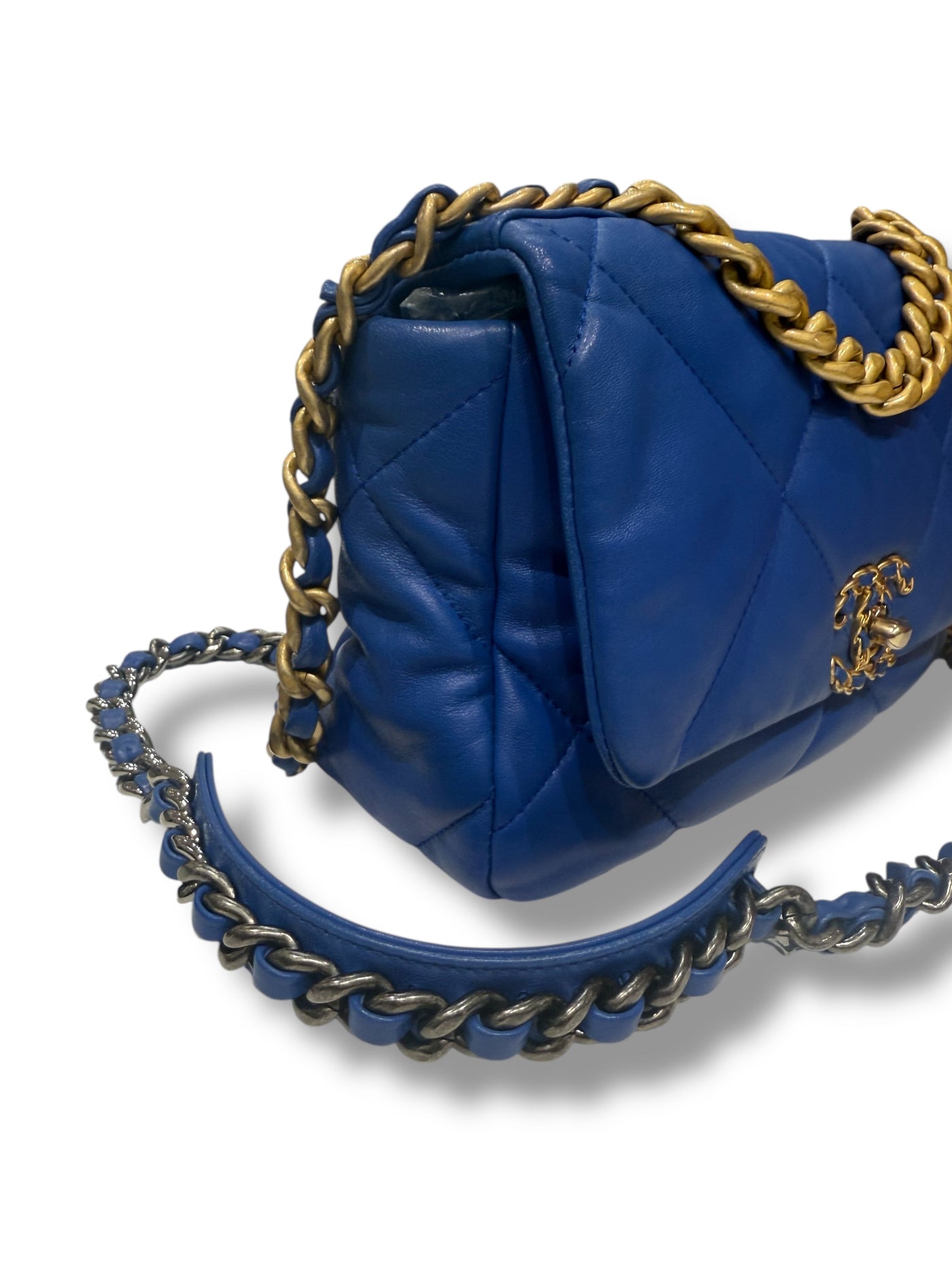 - Sac 19 small bleu électrique