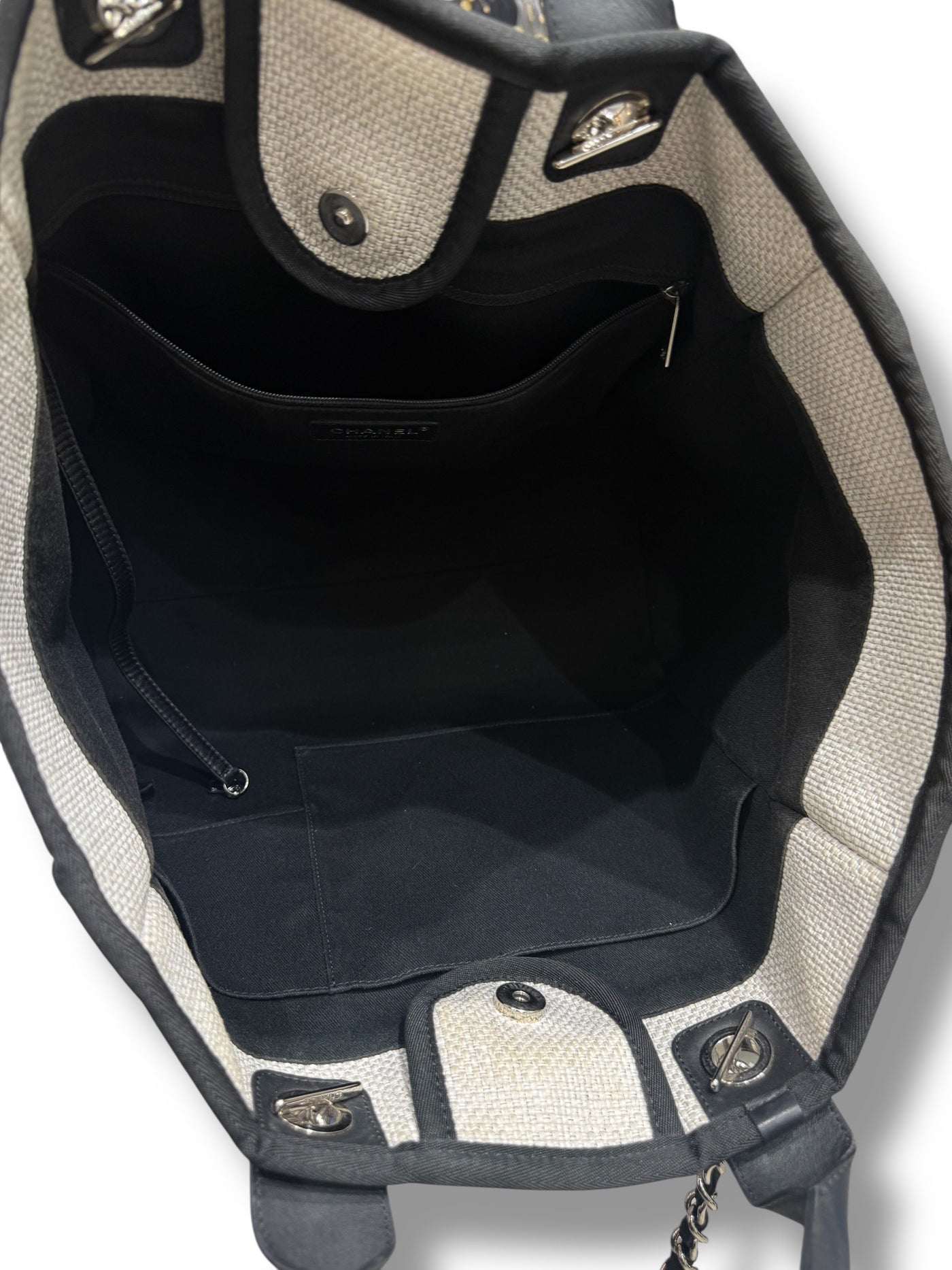 - Sac Cabas Deauville Gris et Noir