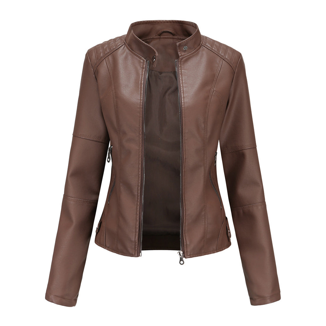 Milena™ | Veste en Cuir Élégante