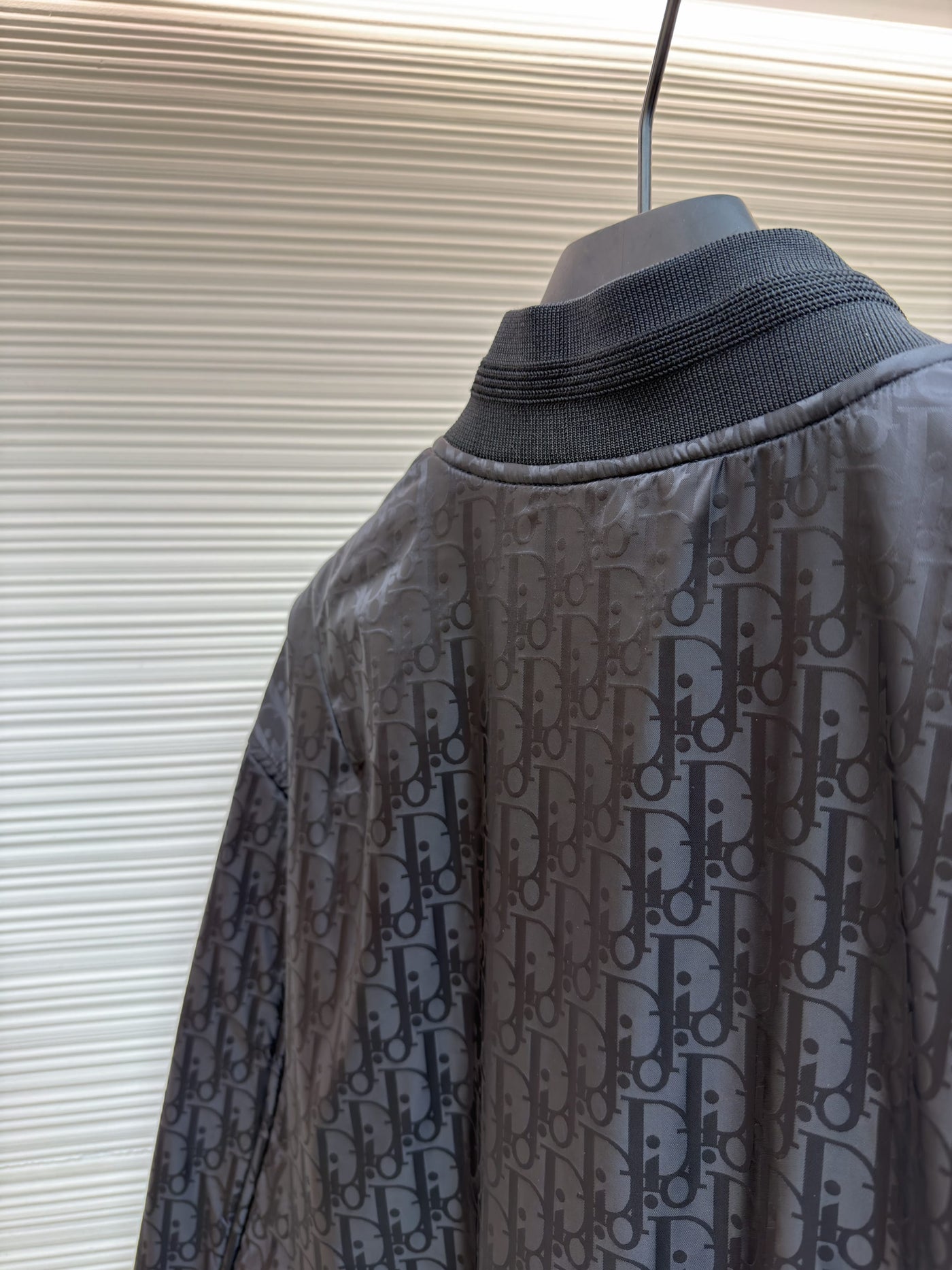 Oblique Black Bomber Jacket