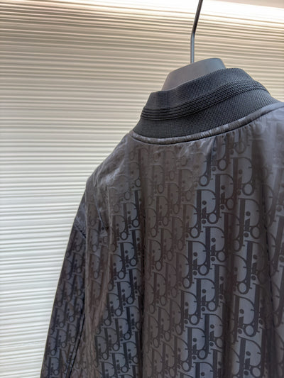 Oblique Black Bomber Jacket