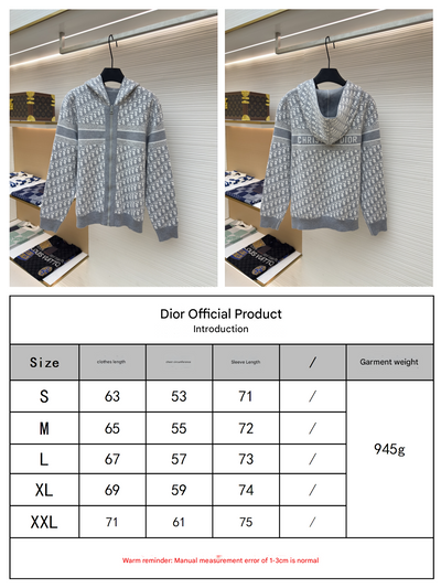 Oblique Grey Reversible Zipped Cardigan with Hood