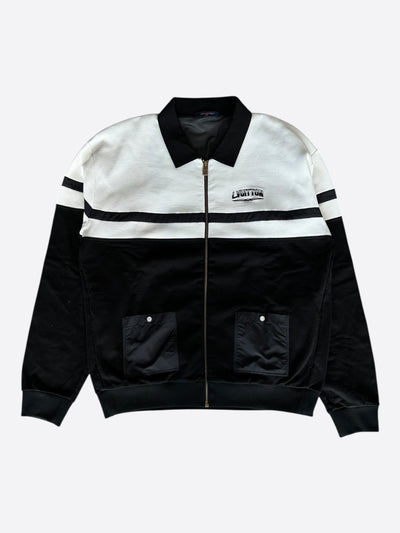 Black & White Hybrid Track Jacket