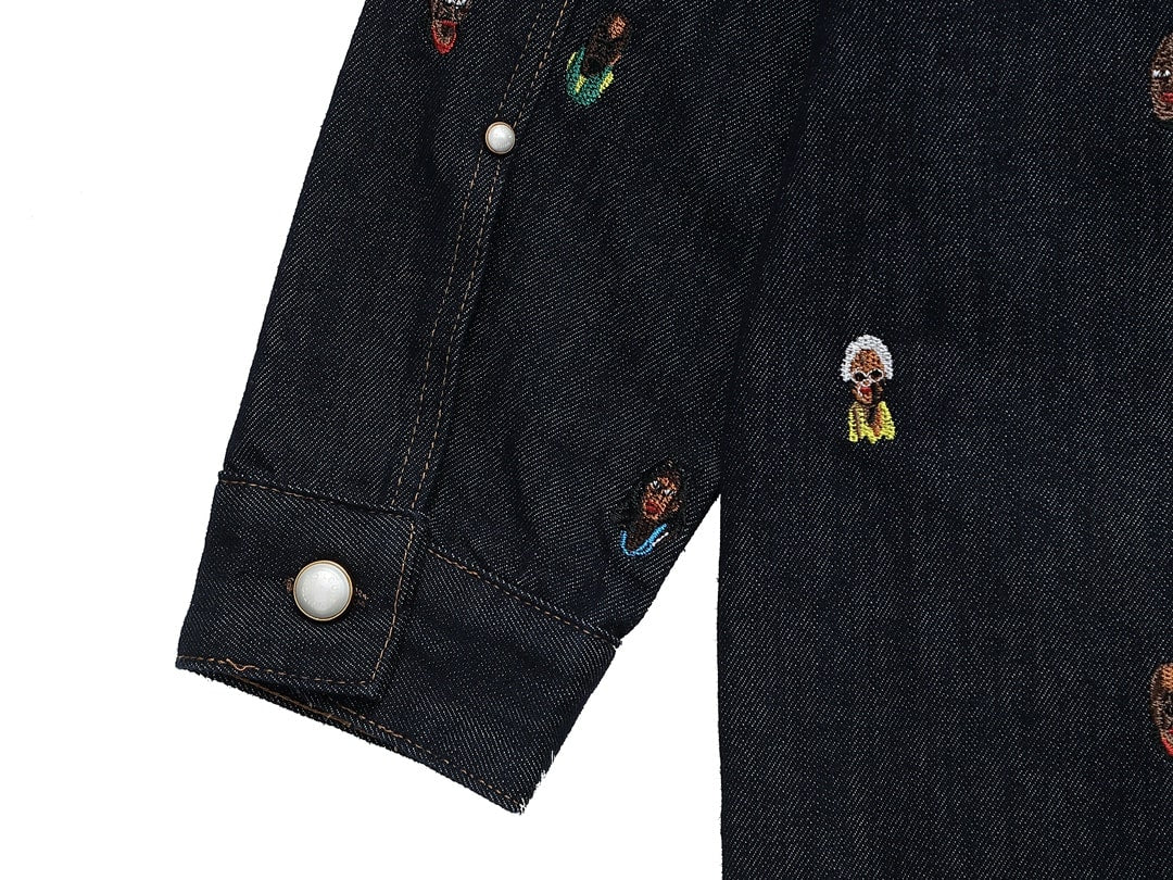 Signature Stitch Premium Navy  Denim Jacket