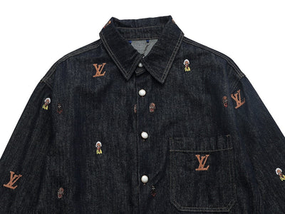 Signature Stitch Premium Navy  Denim Jacket
