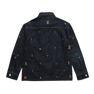 Signature Stitch Premium Navy  Denim Jacket