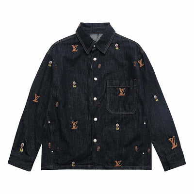 Signature Stitch Premium Navy  Denim Jacket