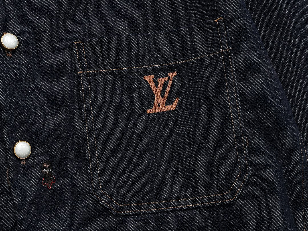 Signature Stitch Premium Navy  Denim Jacket