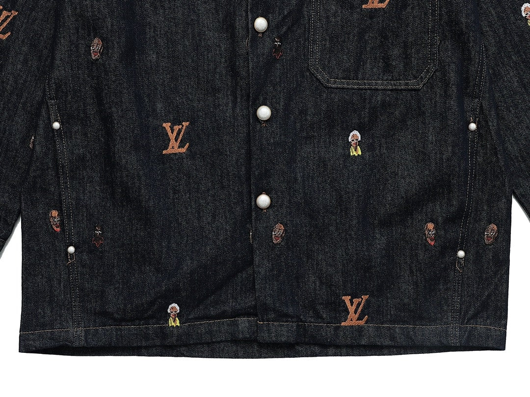 Signature Stitch Premium Navy  Denim Jacket