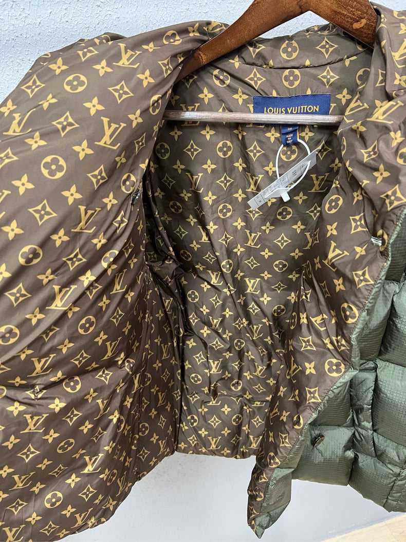 Green Padded Down Jacket