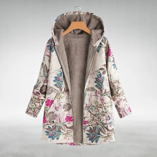 Fleural – Veste Polaire Stylée à Motifs Floraux