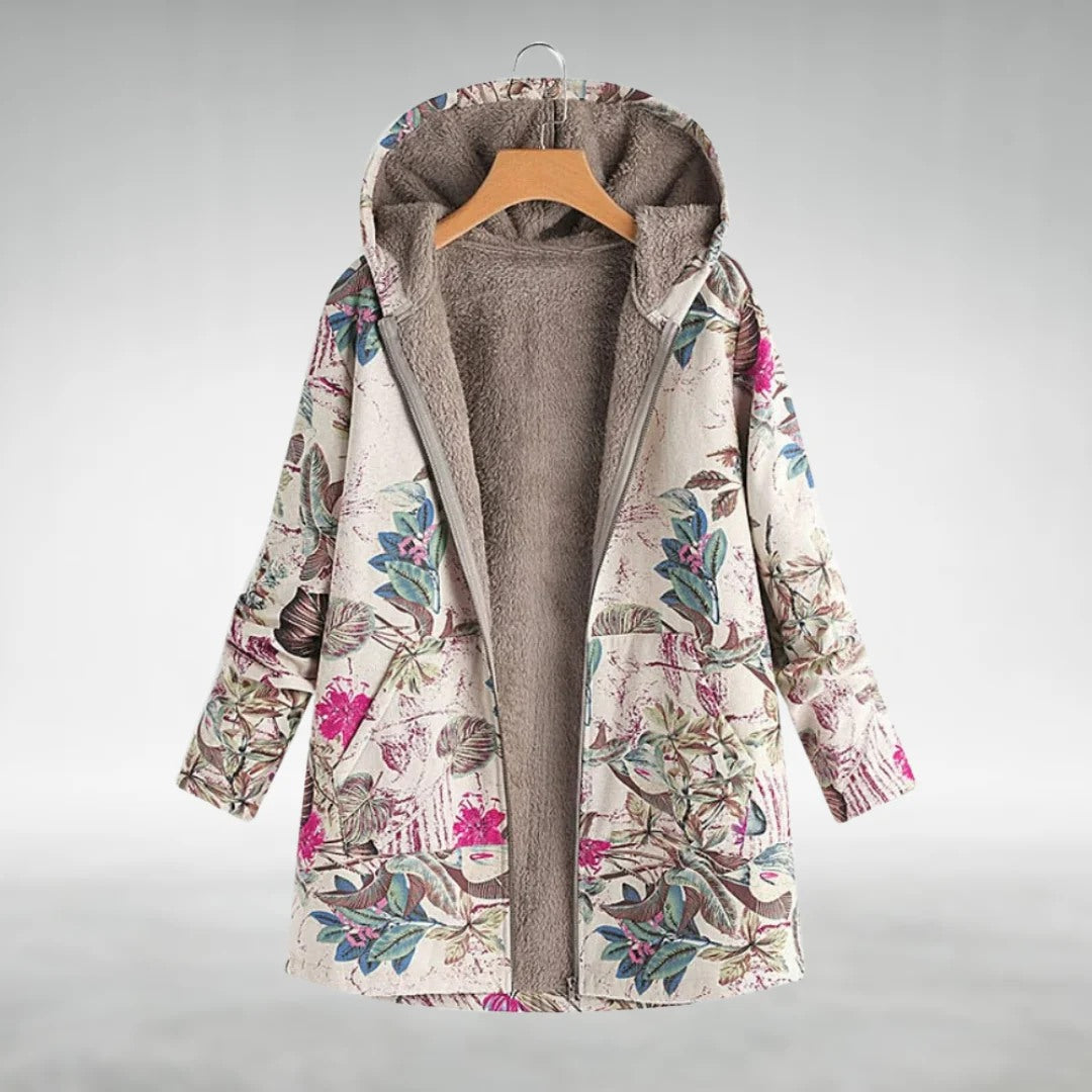 Fleural – Veste Polaire Stylée à Motifs Floraux