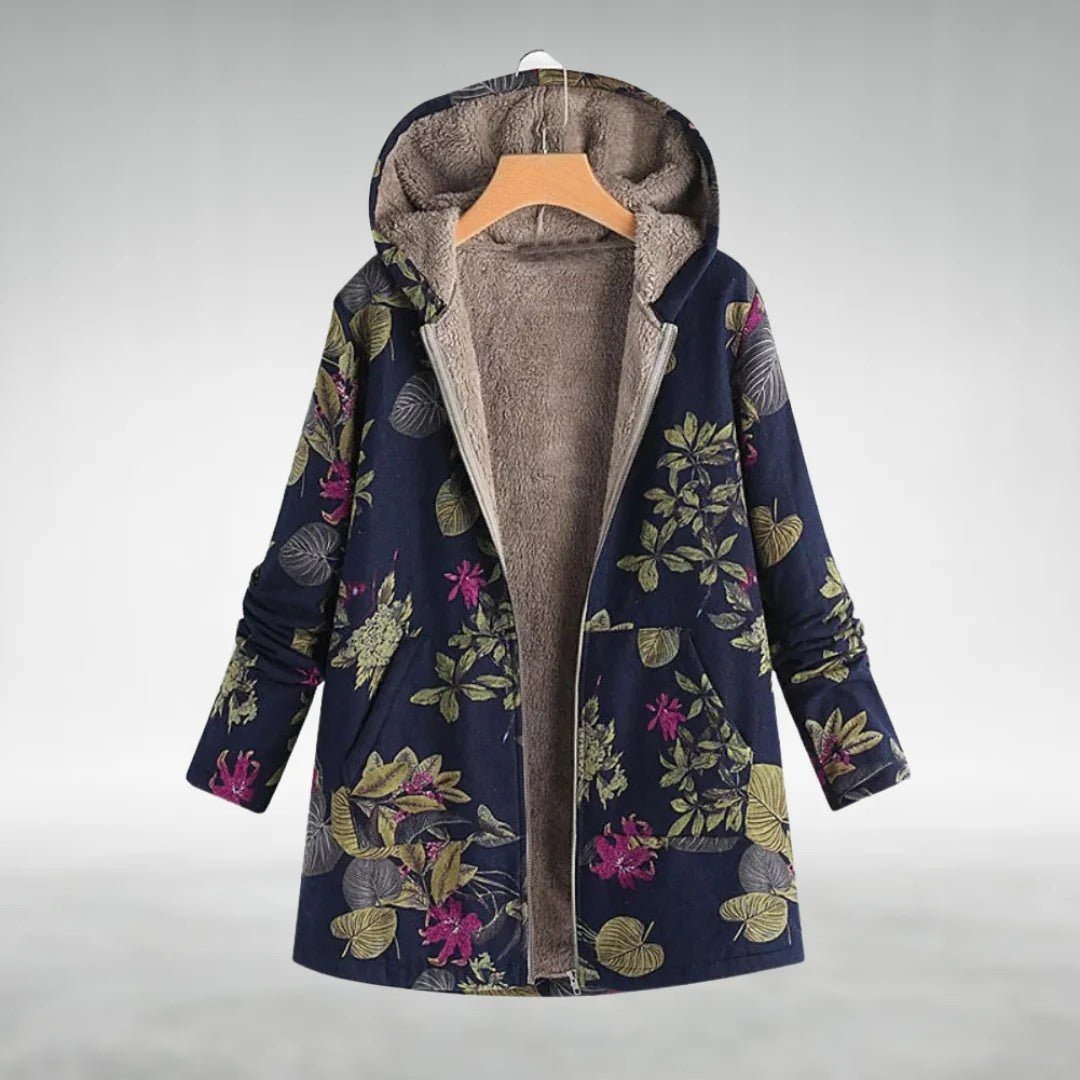 Fleural – Veste Polaire Stylée à Motifs Floraux