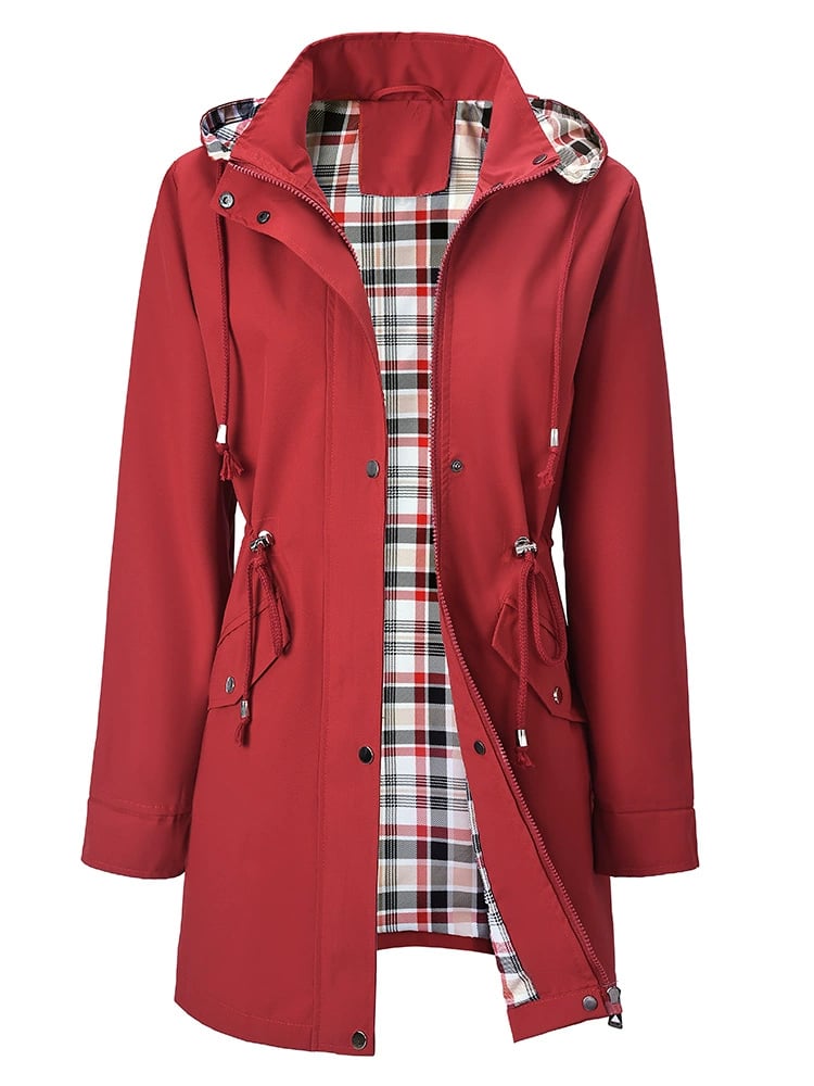🍂Soldes d'automne 49 %💗🧥Veste imperméable à carreaux ultime pour femmes🍃