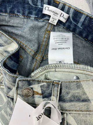 DENIM HAUTE COUTURE | JEAN AMPLE IMPRIMÉ ALL-OVER