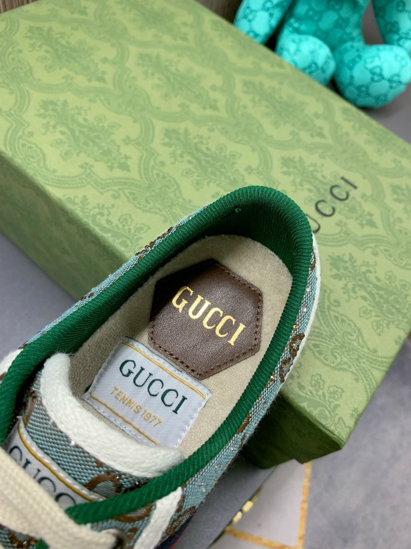 Baskets Canvas Monogramme Élégantes - Style Urbain Rétro-Chic & Confort Supreme