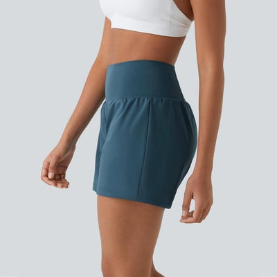 ✨️ 2025 Het försäljning 49% OFF🥰 Short de yoga 2-en-1 avec taille haute et poches latérales