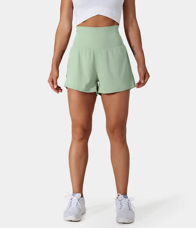 ✨️ 2025 Het försäljning 49% OFF🥰 Short de yoga 2-en-1 avec taille haute et poches latérales
