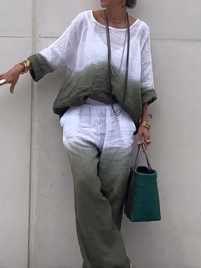 Ensemble deux pièces décontracté et confortable pour femmes