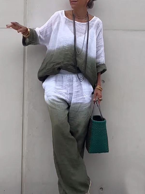 Ensemble deux pièces décontracté et confortable pour femmes