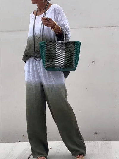 Ensemble deux pièces décontracté et confortable pour femmes