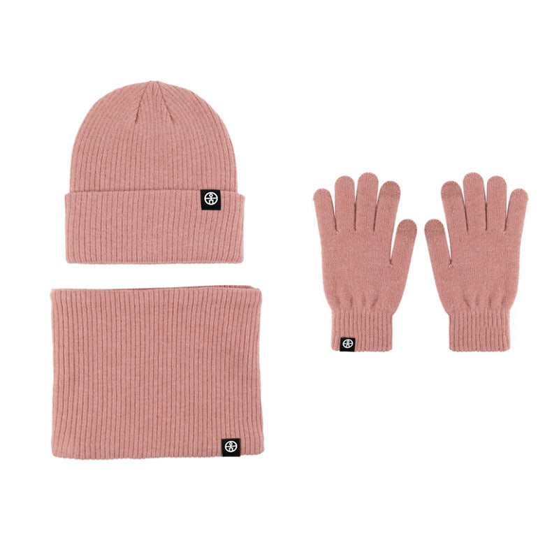 Bonnet tricoté Echarpe Gants 3 pièces
