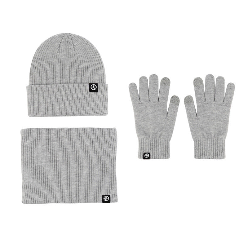 Bonnet tricoté Echarpe Gants 3 pièces