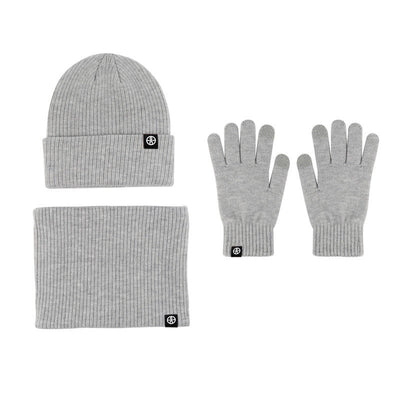 Bonnet tricoté Echarpe Gants 3 pièces
