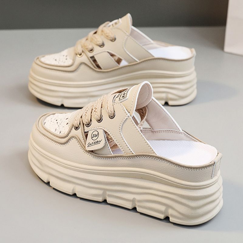 🔥Vente chaude🔥Sandales décontractées d'été à semelles épaisses en textile creux de grande taille