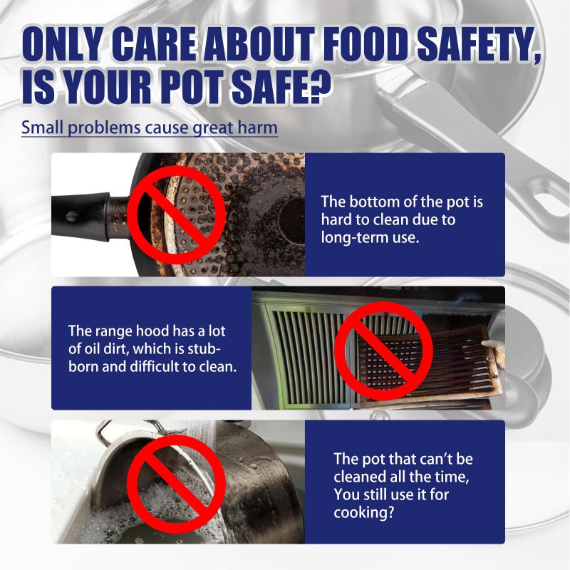 Pâte de nettoyage et de polissage très efficace pour les ustensiles de cuisine en acier inoxydable