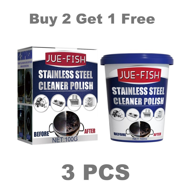 Pâte de nettoyage et de polissage très efficace pour les ustensiles de cuisine en acier inoxydable