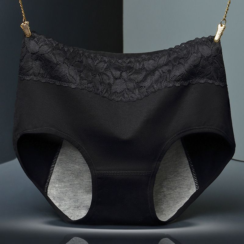 Culottes anti-fuites menstruelles en coton ultra doux à taille haute pour femmes