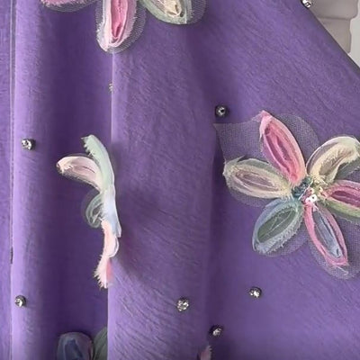 🌸Ensemble veste longue et pantalon décontracté à fleurs exquises pour femmes