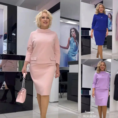 Ensemble élégant et tendance pour femmes - vêtements d'automne et d'hiver