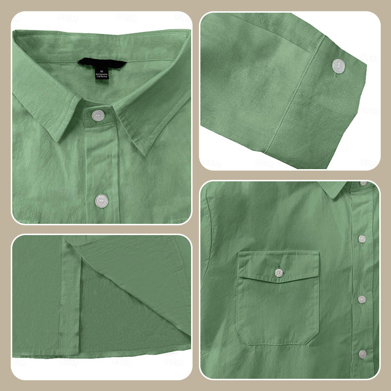 Chemise Décontractée en Lin pour Homme