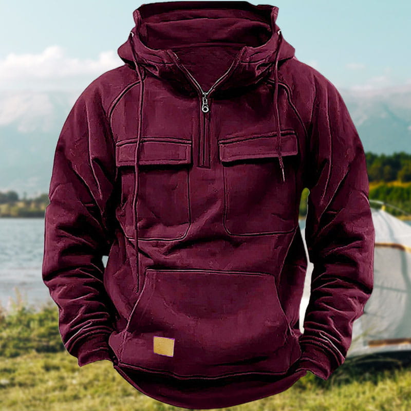 Veste Sweat-shirt à Capuche Décontractée pour Homme