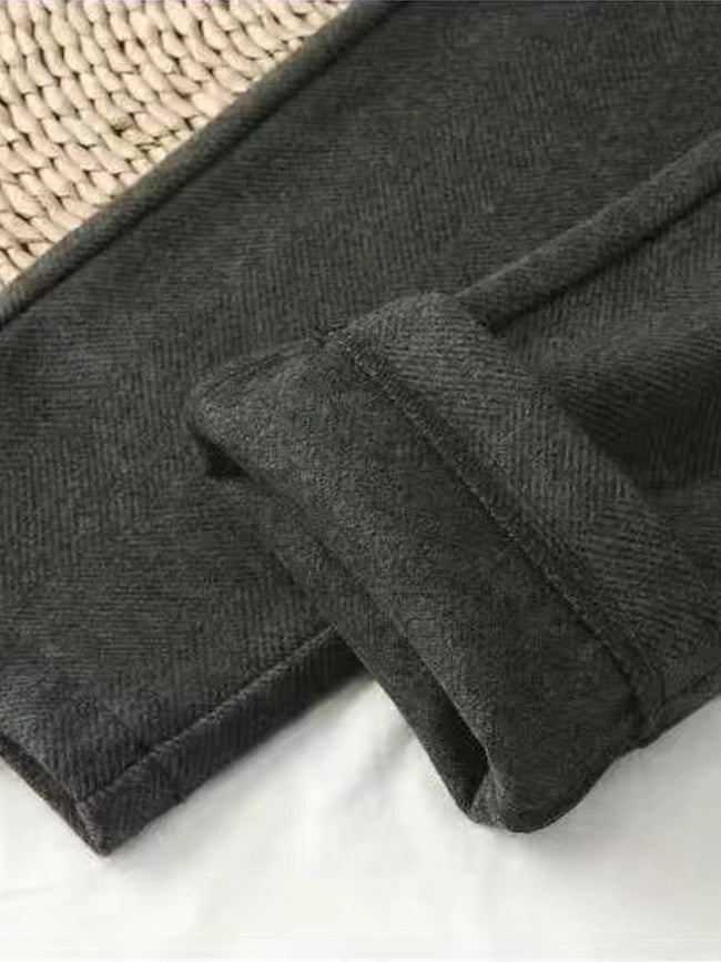 Pantalon harem en tweed nouvel automne et hiver pantalon pipe pour dames