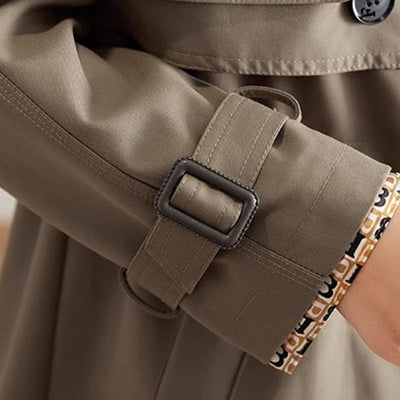 🔥 45% OFF !!🔥Trench-coat mi-long amincissant à revers pour femmes💝ACHETEZ 2- LIVRAISON GRATUITE