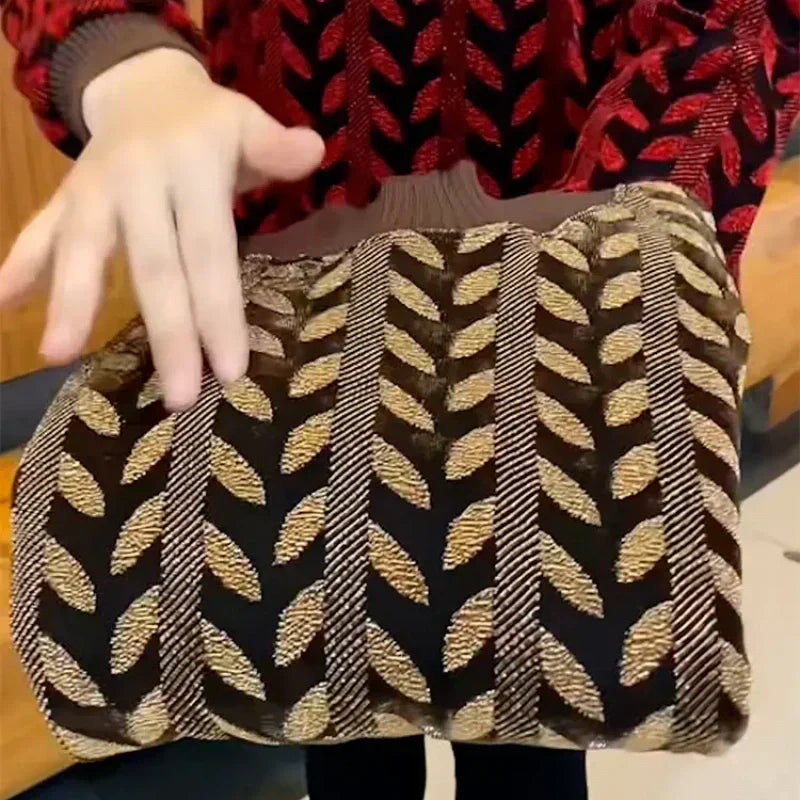 Haut à Manches Longues Doublé Chaud et Tendance avec Poches pour Femmes